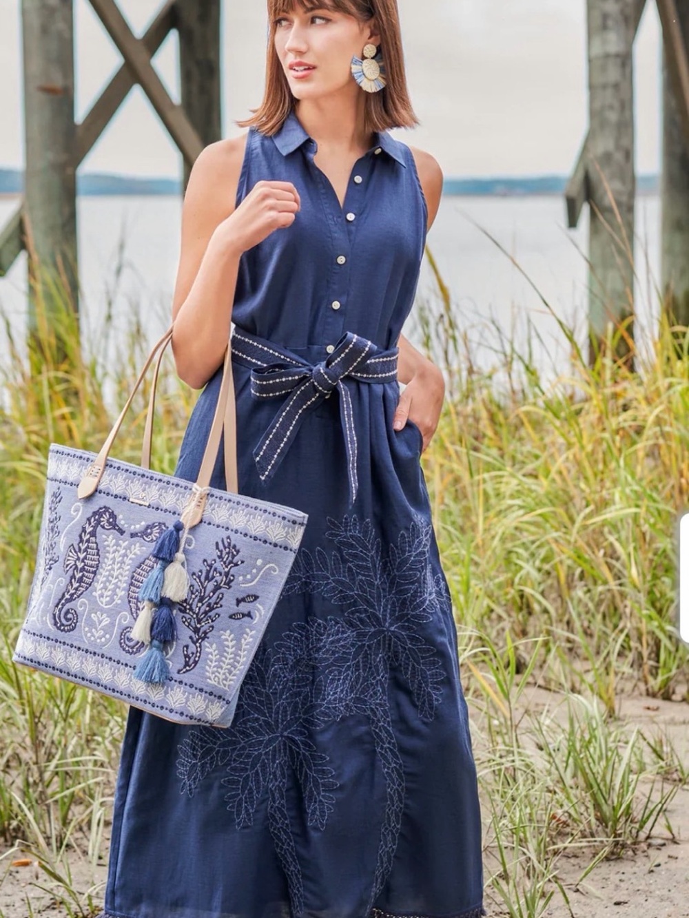 Spartina 449 Emeline Maxi Dress - Medium